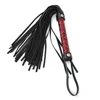 1 Pc Horse Whip PU Leather Handle Flogger Equestrian Teaching Training Riding Whips Real Cowhide Horse Riding Whip Training Tool 4
