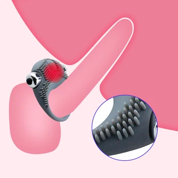 Man Penis Ring Silicone Cock Ring Delay Ejaculation Vibrating Ring Clitoral stimulator Sex Toy For Couples Adult Products 18 Sex 3