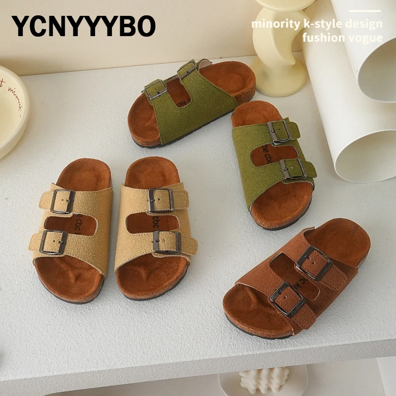 

Summer Kids Beach Sandals Children Sport Slides Baby Girls Brand Casual Shoes Toddler Slip On Fashion Slippers Boys Brown Shoes