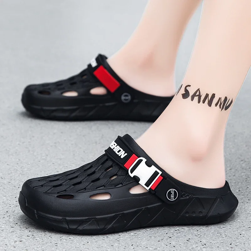 Summer men's sandals, anti-slip thick-soled, indoor and outdoor anti-slip beach slippers, large-sized sandals, shoes for men