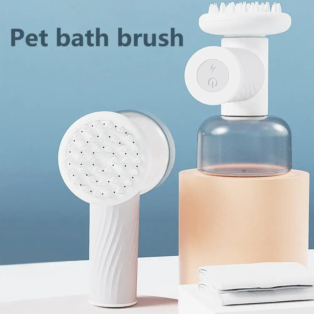 

Portable Dog Bath Brush Dog Grooming Brush Fast Soothing Pet Bathing Experience Automatic Bubble Brush Foamer for Dogs Cats Easy