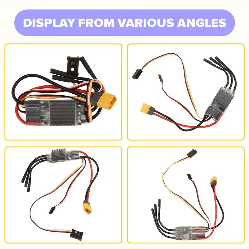 ABKI-For RC AM32 브러시리스 모터 ESC 오픈 소스 외부 80A RC 크롤러용 Axial SCX10 Traxas TRX-4 TRX-6
