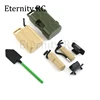 5pcs Simulation Extinguisher Shovel Fuel Tank Decoration for 1/8 1/10 RC Crawler Car Axial SCX10 TRX4 RC4WD D90 Redcat 5pcs Sim 5