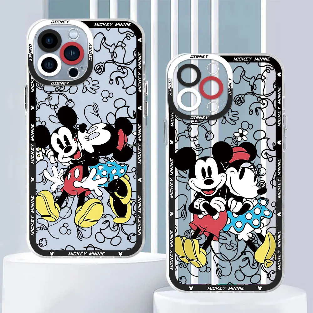 Custodia Per Samsung Galaxy S10 S22 Plus S23 Ultra S20Fe Note 20 Ultra 10 Plus S21 Disney Mickey Minnie Mouse Cover
