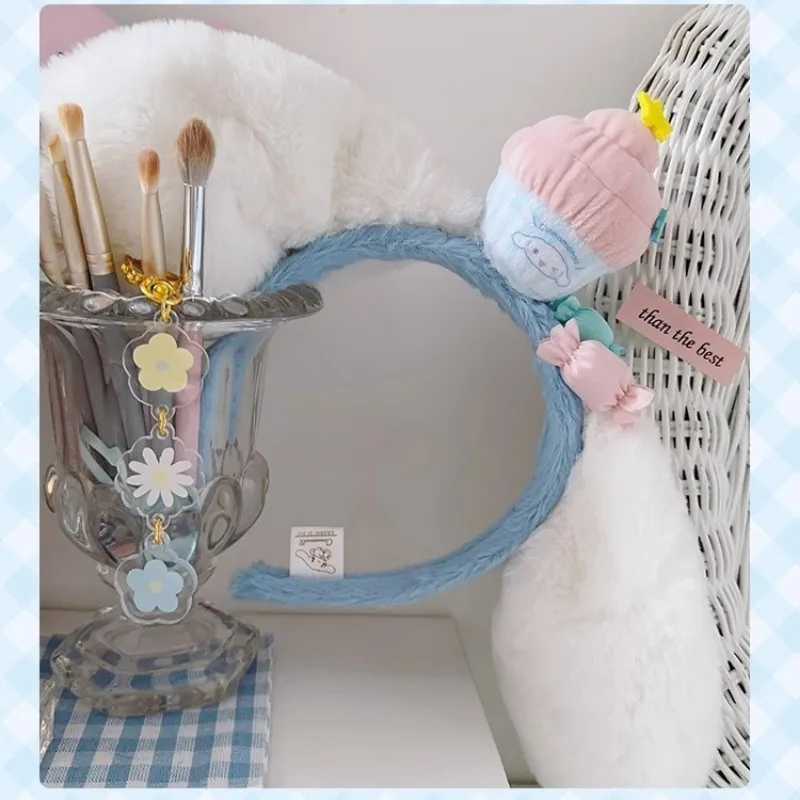 

Sanrio Kawaii Birthday Hair Band Cinnamoroll My Melody Cute Children's Headband Cartoon Band Hair Accessories Kids Gifts