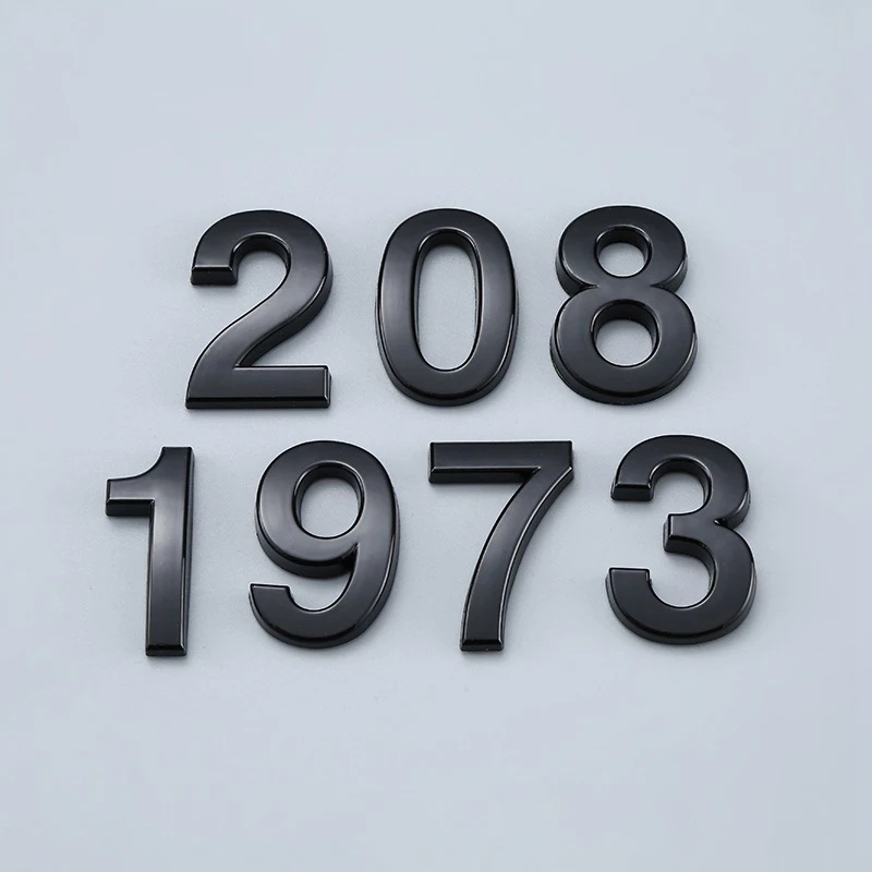 Black Number Stickers House Room Door Self Adhesive Number Plate Sign for Home Apartment Cabinet Mailbox Outdoor Door Numbers 1x house number signs,house numbers,number plate,door signs