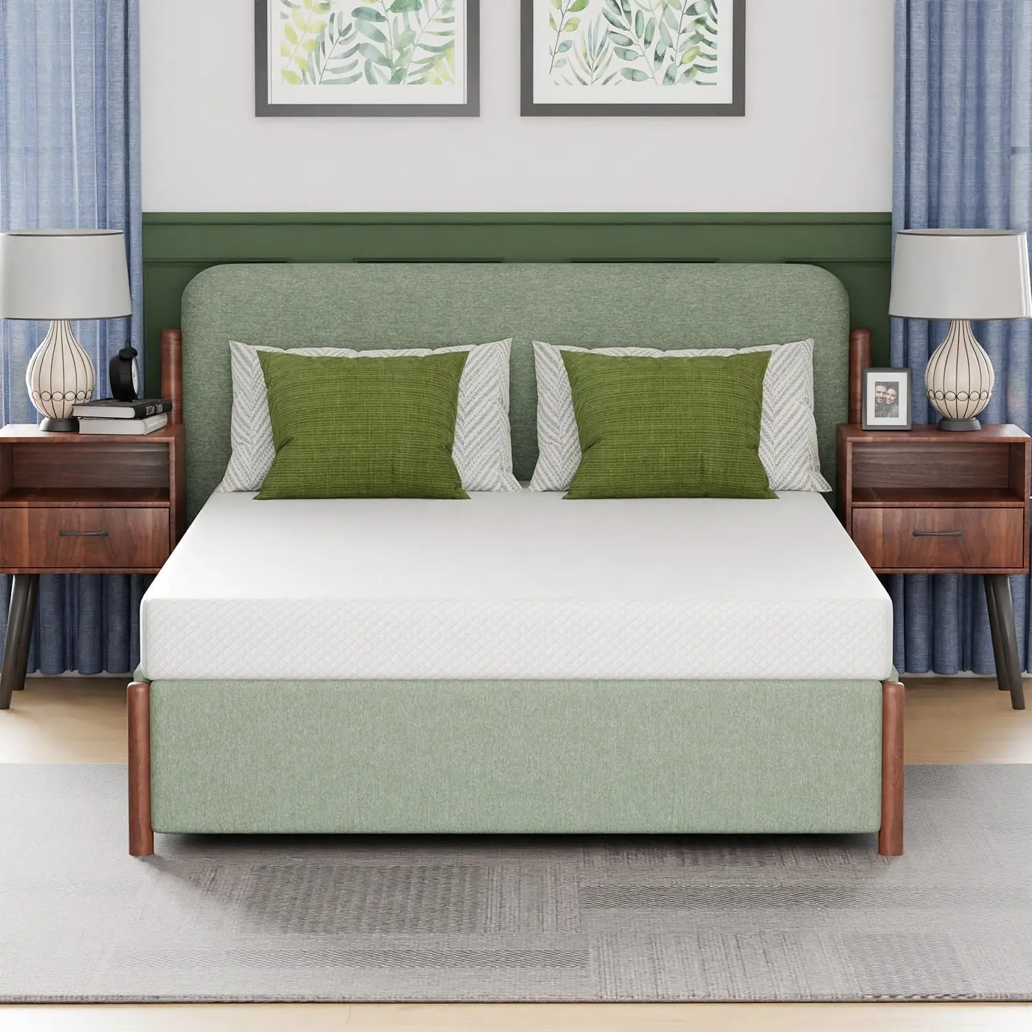 Full Mattress 6 inch Gel Memory Foam Mattress for Cool Sleep & Pressure Relief, Medium Firm Mattresses -US Certified