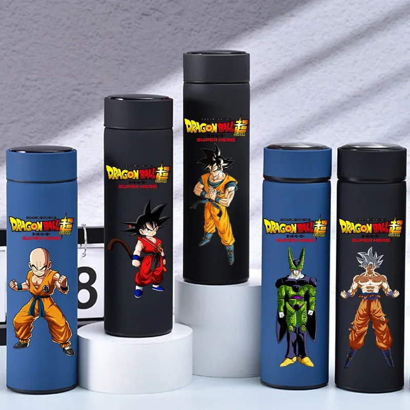 Vegeta IV Dragon Ball 500ml Matte Insulated Cup Stainless Steel Adult Water Bottles Goku Children's Portable Travel Bottle Gift