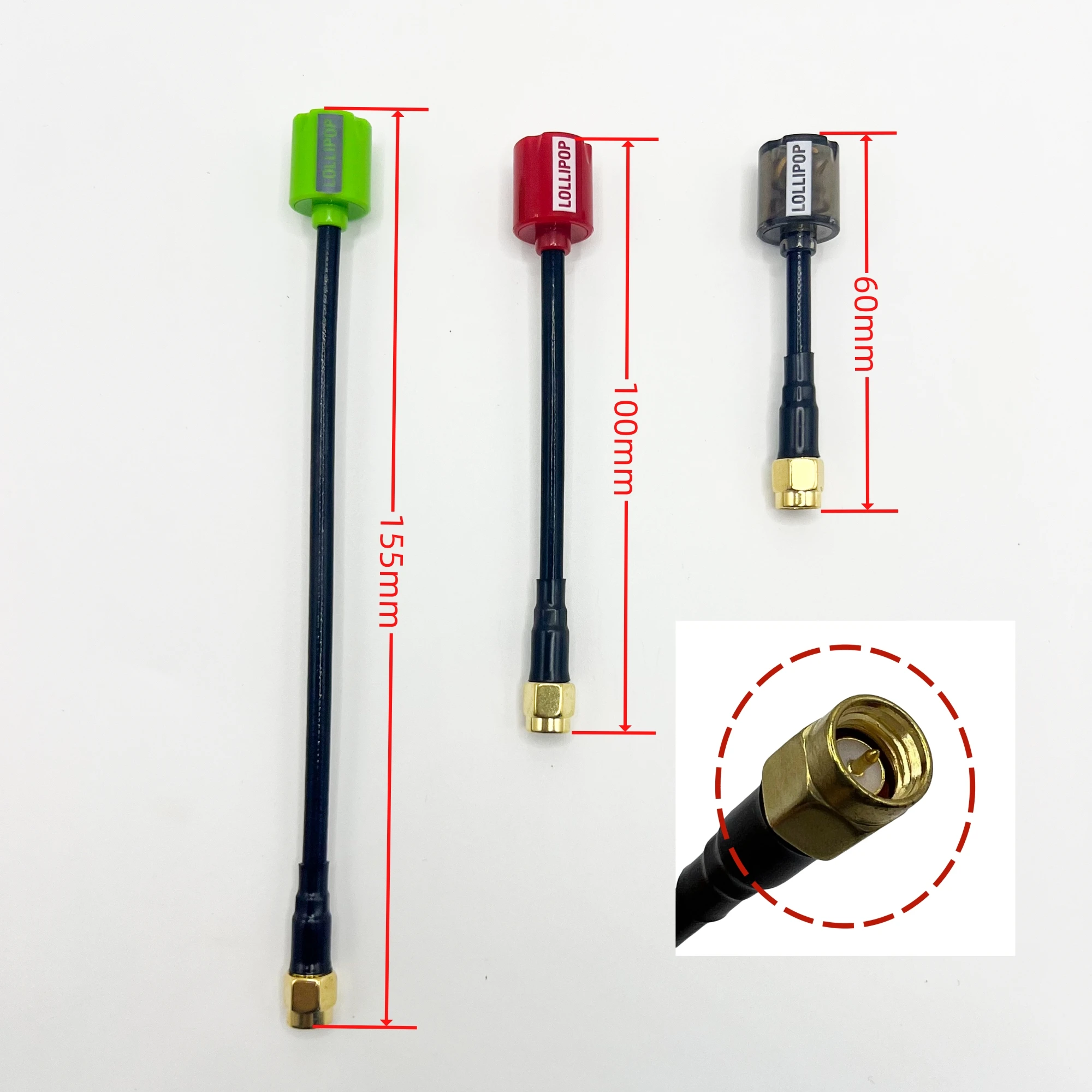 60mm New Micro Lollipop 5 RHCP 5.8G FPV Antenna High Gain 2.8Dbi SMA Antenna For RC Drone Transmitter Receiver Part