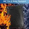 Fireproof Waterproof Document Bag Glass Fiber Explosion-proof Safe Bag Portable File Storage Bag For Money Jewelry Passport 2