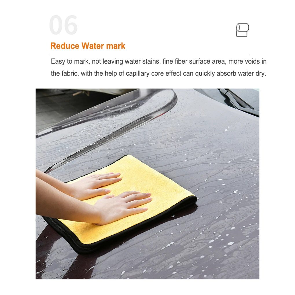 

Wash Towel Cleaning Cloth Detailing Rag Bathroom Washcloth Reusable