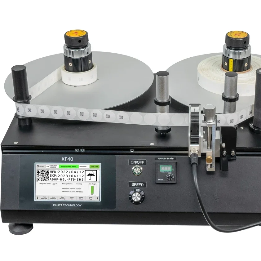 DOCOD XF40 Thermal Inkjet Printer High Speed Marking Machine TIJ printer for QR CODE BAR CODE GS1