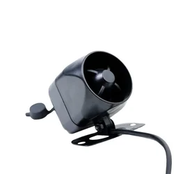 High - Volume 12V Alarm Siren with Anti - Shear Design and Built - in Battery System (Black)