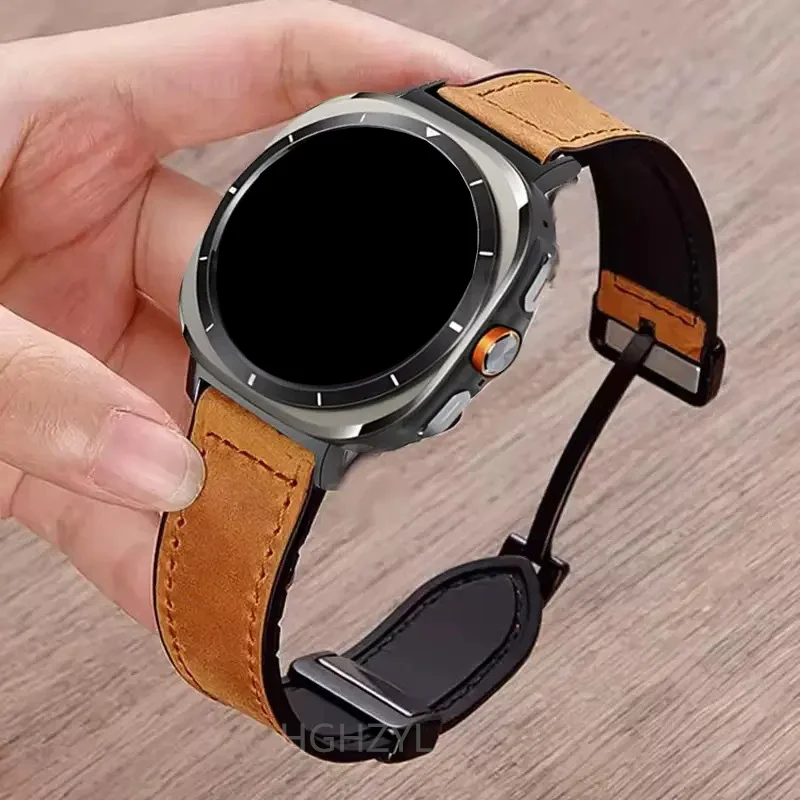 Premium Leather-Silicone Hybrid Strap - Elegant Wristband Bracelet