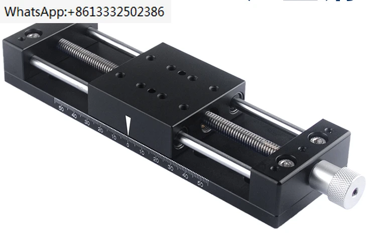 

X-axis screw fine-tuning slide table precision screw feed heavy-duty linear 50/80/100 stroke displacement platform