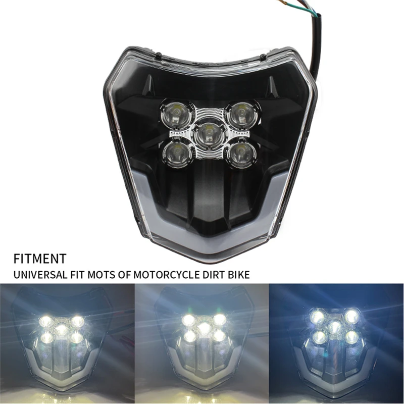 Rose kleur Groenten Oproepen Motorfiets Led Koplamp Koplamp Hoofd Licht Lont Voor Ktm Husqvarna Xc Sx  Sxf Exc Xcf Xcw Te Fe Tc 125 300 350 450 530 690| | - AliExpress