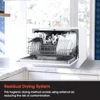 Energy Star Countertop Dishwasher 6 Plate Wash Programs White EZ Clean Filter Stainless Steel Interior Residual Drying Quick 3