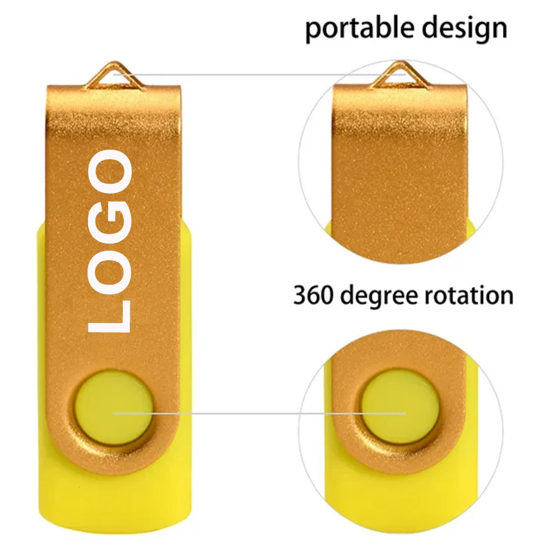 thumbnail image 4 of 10 unidades de memoria USB de metal de 16 GB, 32 GB, resistente al agua, memoria USB de 64 GB, 128 GB, memoria USB 2.0, memoria USB Flash de 4 GB y 8 GB, 4 of 5