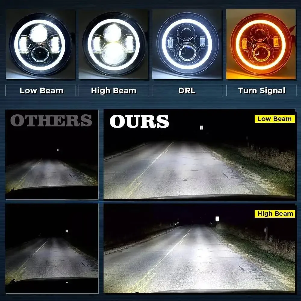 Universal Headlight Led 7 Inch