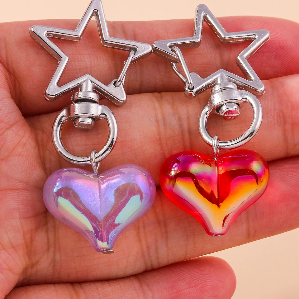JewelryWe Portachiavi Personalizzato per Auto Multicolore: Portachiavi con Incisione Nome Foto Data Regalo Speciale Resistente e Duraturo, Chiusura con Anello Diviso