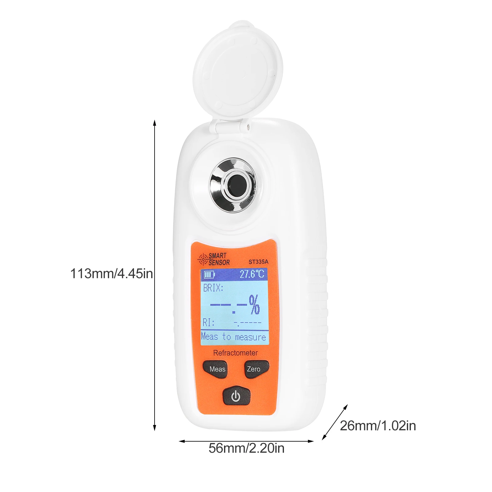 SMART SENSOR ST335A Digital Refractometer ATC Sugar Percent Tester 0-35% Brix Su