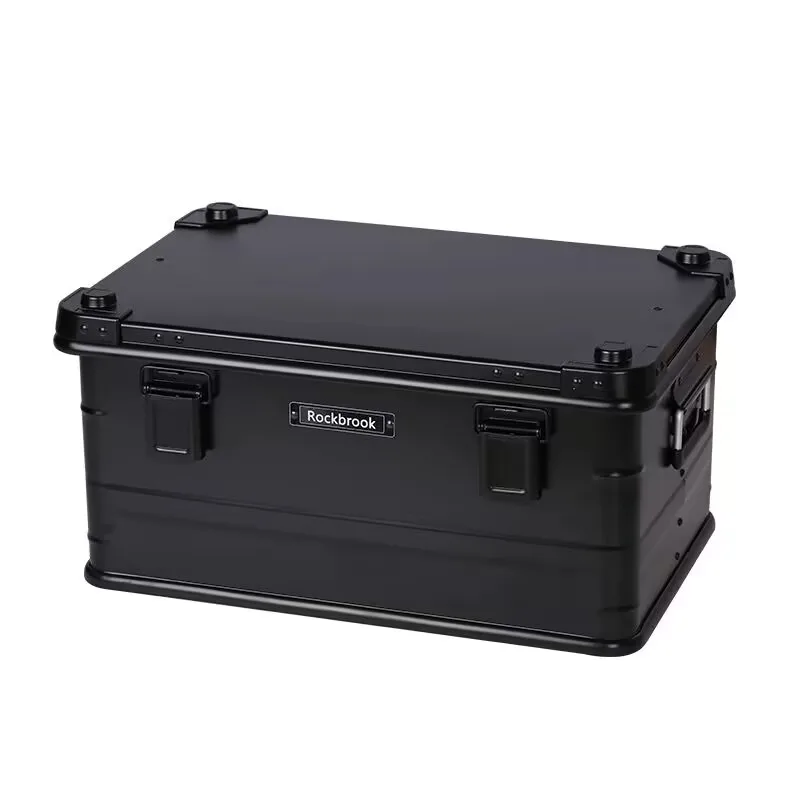 Aluminum magnesium alloy outdoor camping storage box Large capacity car backup storage rear end organizer 4