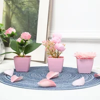 (A set of 3PCS) Simulated Mini Potted Plants Suitable For Decorating Homes, Restaurants, Tabletops, Windowsills, And Bookshelves 3