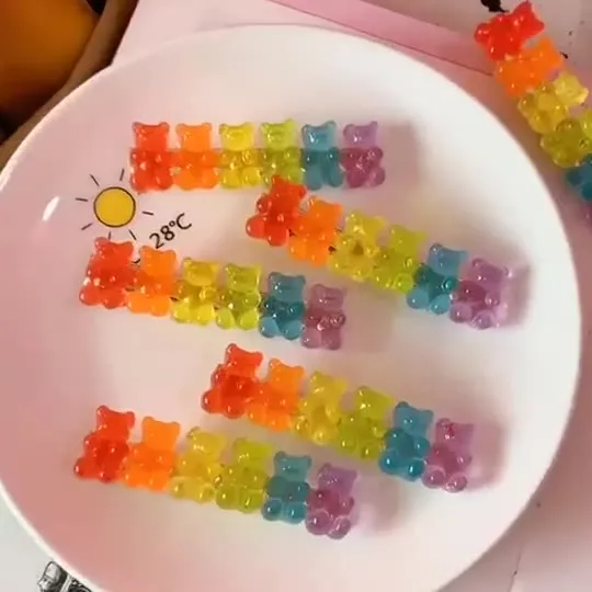 Colorful Hair Clip Cute Gummy Bear Made In Korea - Foto 4