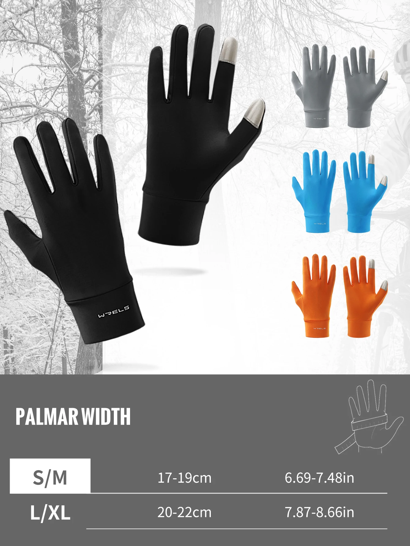 Fahrradhandschuhe, atmungsaktiv, rutschfest, Thermohandschuhe, Touchscreen, Winter, Fahren, Wandern, Skifahren, Fahrradhandschuhe, elastische warme Handschuhe – Detail 5