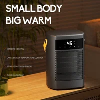 Портативный керамический обогреватель, мини-комнатный обогреватель с термостатом, тихий настольный обогреватель для домашнего офиса — изображение 3