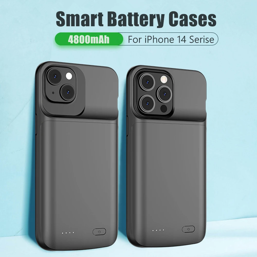 Per Iphone 11 12 13 14 Pro Max Plus 12 13 Mini Custodie Per Batterie Caricabatterie Portatile Power Bank Cover Per Iphone Xs Max Xr 7 8 Plus Se2