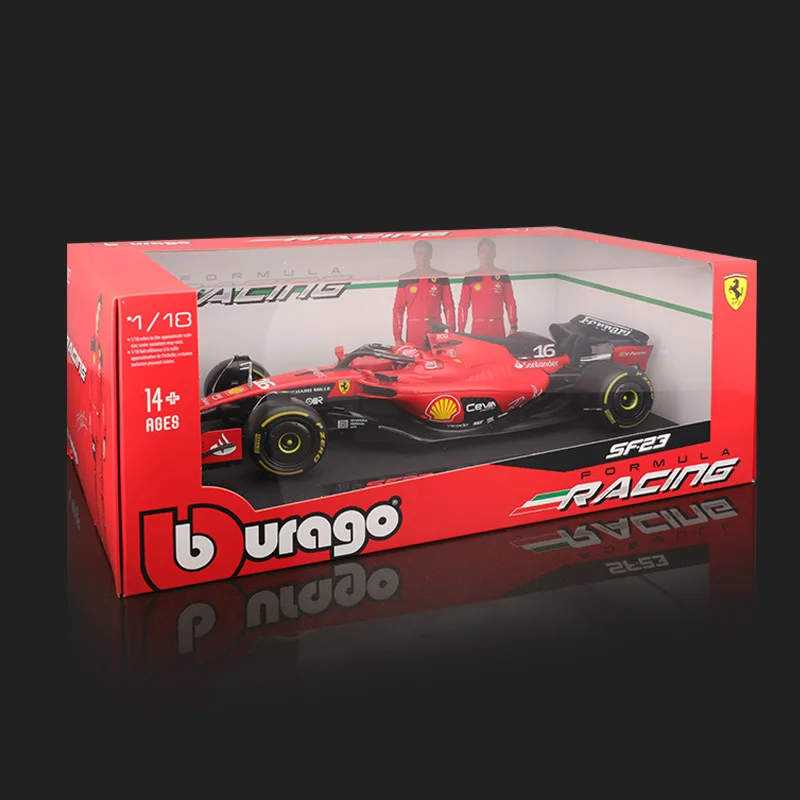 Bburago 1:18 2023 F1 Ferrari SF 23 Reacing F1 Car Diecast