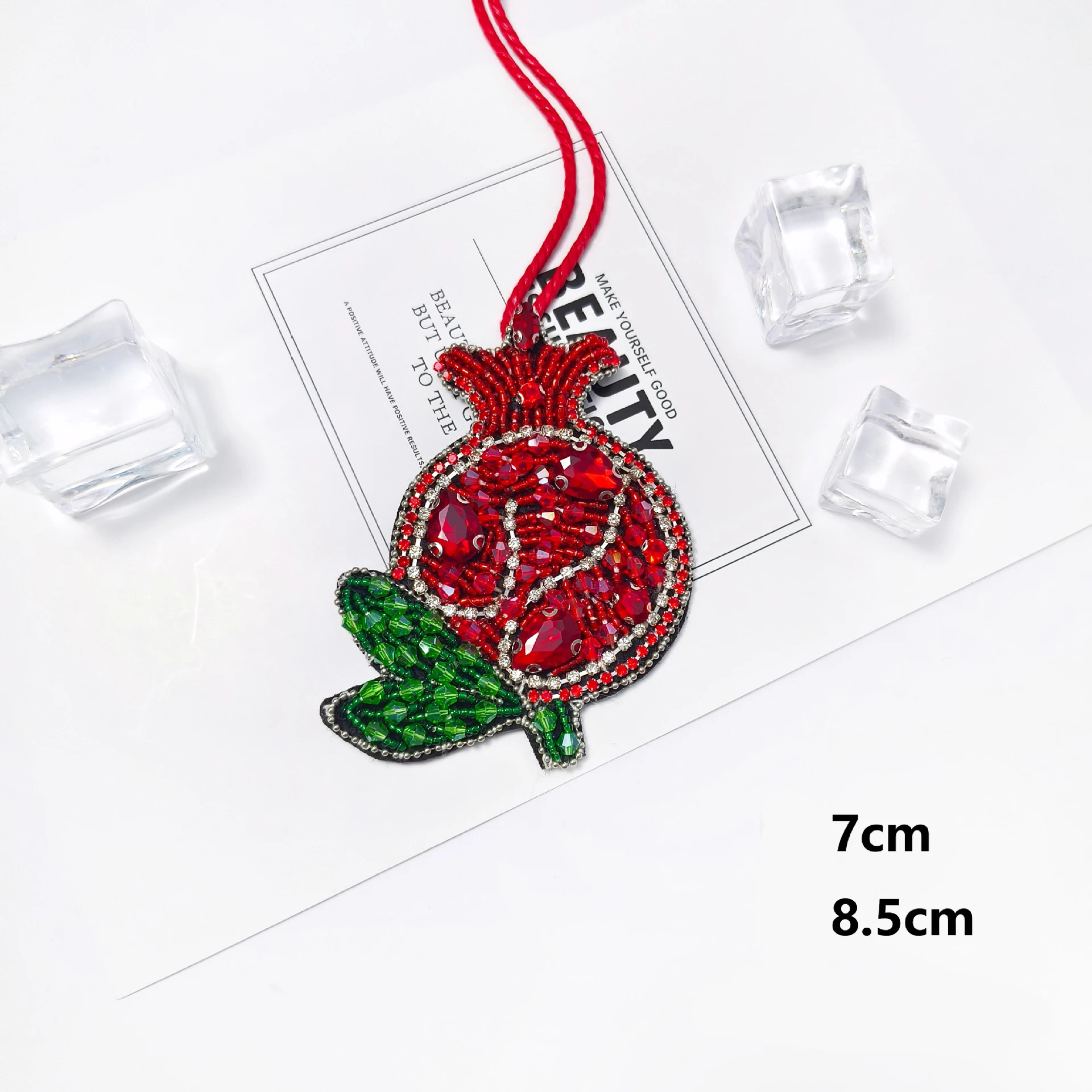 Handmade Keychain Cute Flower Pendant Keychain Keychain Beads Pendant Lightweight For Headbands Schoolbag Bouquets