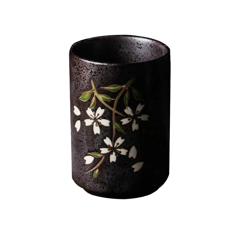 Japanese quaint and wind soup swallow cup retro tea set tea cup high temperature ceramic coffee ceramic coffee cup set