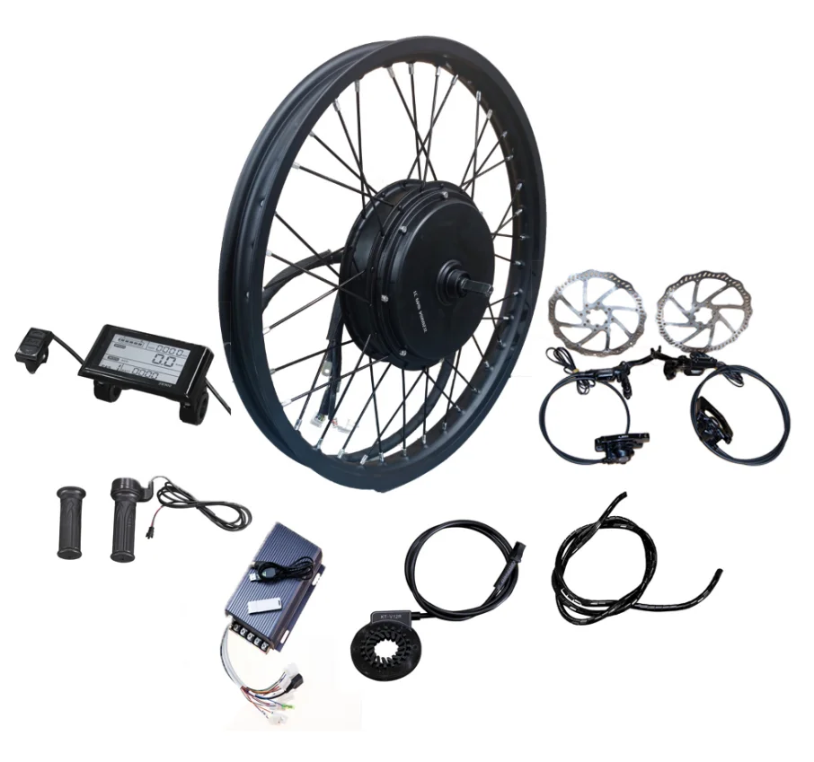 Electric Bicycle Conversion Kit, E-Bike Parts, Rear Motor, 26 ", 500W-8000W