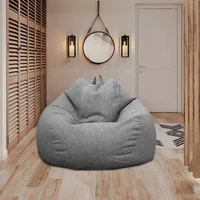Lazy Sofa Cover Large Without Filler Bean Bag Cover Comfortable Outdoor Bedroom Lazy Seat Bag Tatami Living Room Beanbags 2