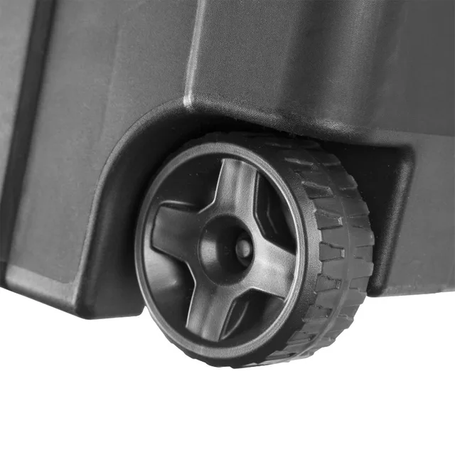 Sterilite 40 Gallon Wheeled Industrial Tote Plastic, Black, Set of 2