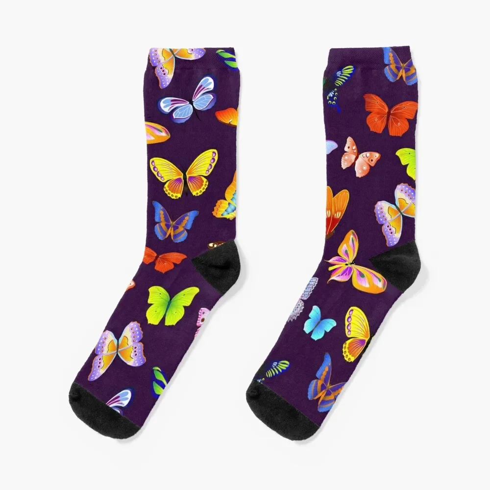 

Butterfly Drawing Watercolor painting Illustration #1 Socks Men's Sports hiphop Ladies Socks Men's