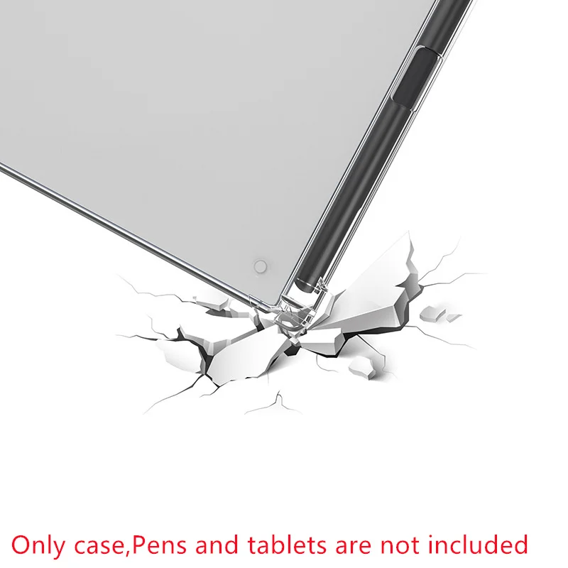 Transparent TPU Protective Case with Pen Slot - Soft Cover