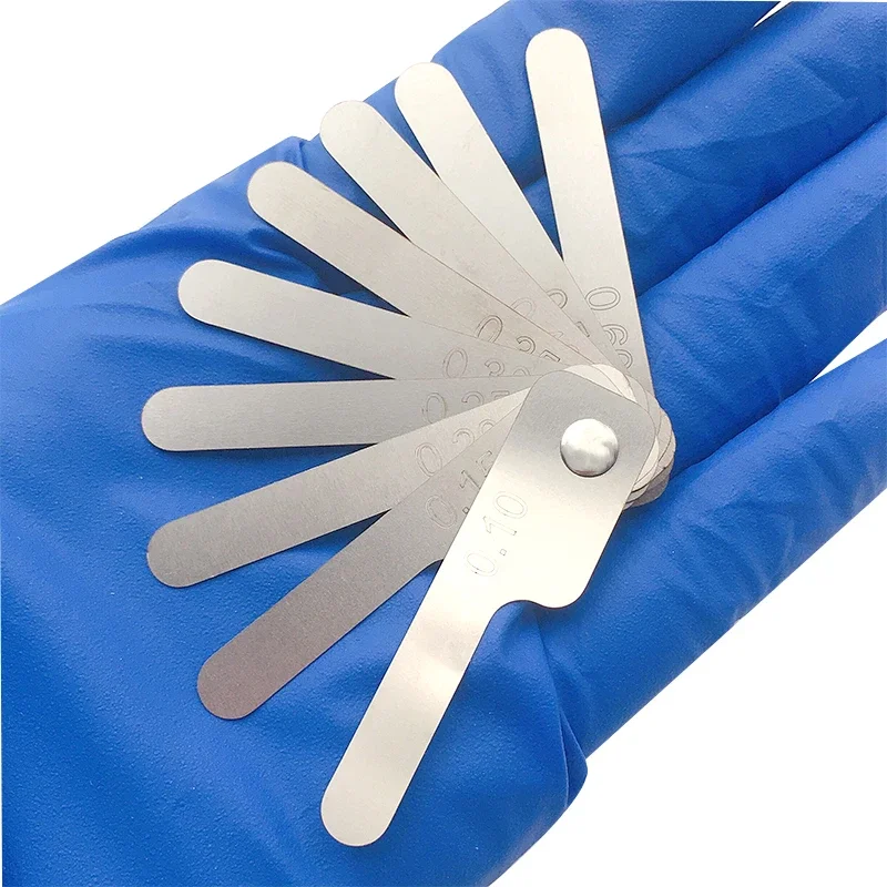 Règle De Mesure Dentaire IPR En Acier Inox - Double échelle Métrique/impériale (0.1-0.5mm) - Pour Orthodontie