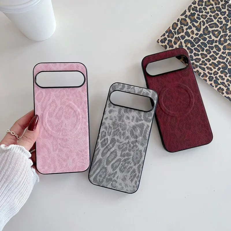 Magnetic Wireless Charging Soft PU Leather Protective Phone Case