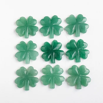 Green Aventurine Lucky Four Leaf Clover