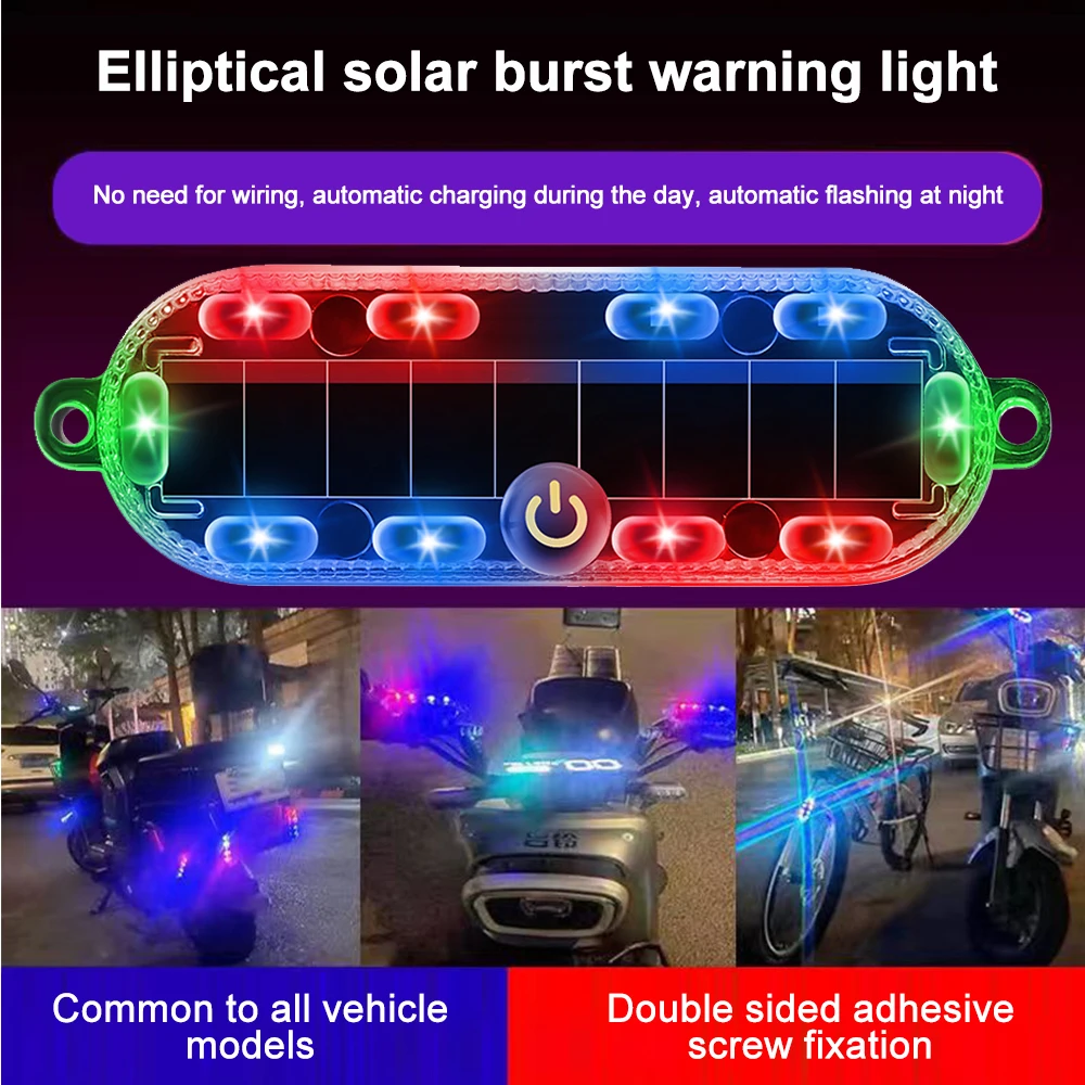 Solar Charging-free Anti-rear Collision Safety Light