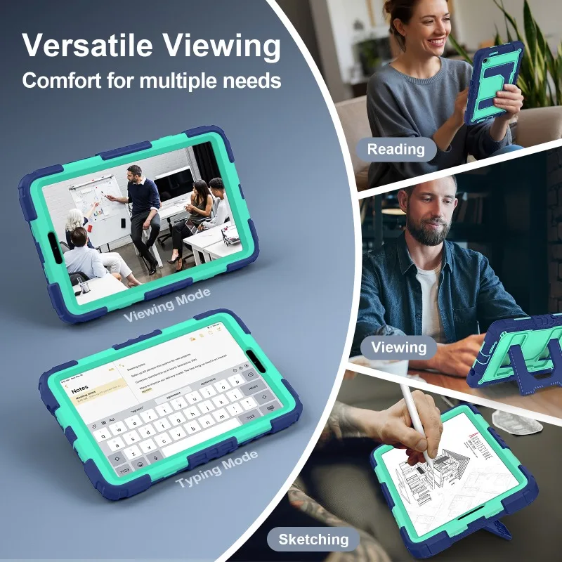 Heavy Duty 8.7-Inch Tablet Case with Stand & Shoulder Strap