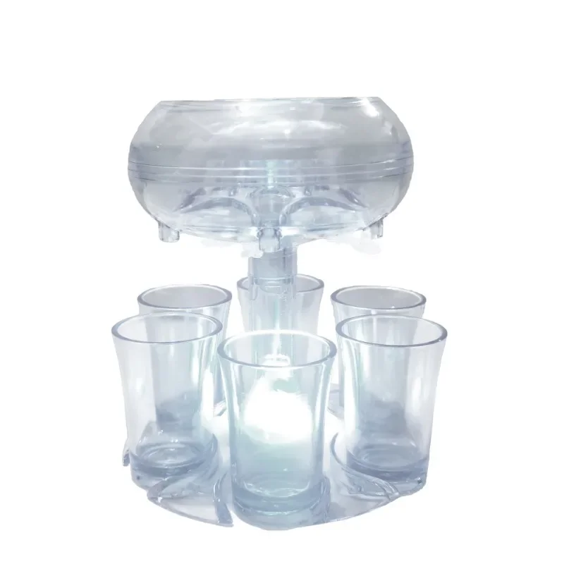 6 Shot Acrylic Dispenser Cocktail Red Wine Transparent Diverter Mixing Set Ba Family Gathering Wine Set Game