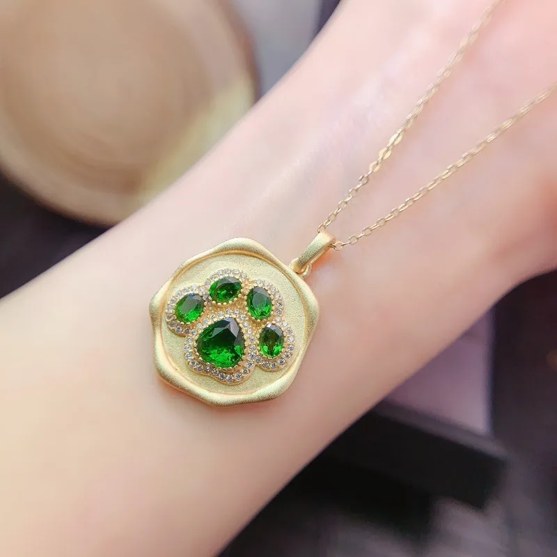 

Новинка, женское ожерелье с подвеской 925 пробы Silver, 3*4 мм, драгоценное Ювелирное Украшение для помолвки