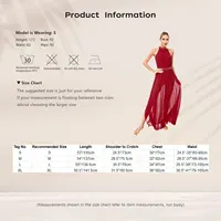 Womens Ballet Dress Lyrical Latin Dance Performance Costume Sleeveless Keyhole Back Shiny Rhinestones Side Split Mesh Maxi Dress - Image 6