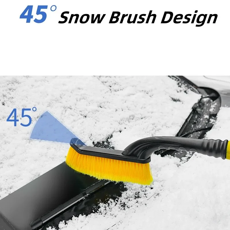 Windshield Shovel Snow Shovel Car Snow Brush Winter Detachable Car Snow Sweeping Shovel EVA Foam Handle Auto Cleaning Brush Ice Scraper Remover Auto Windshield