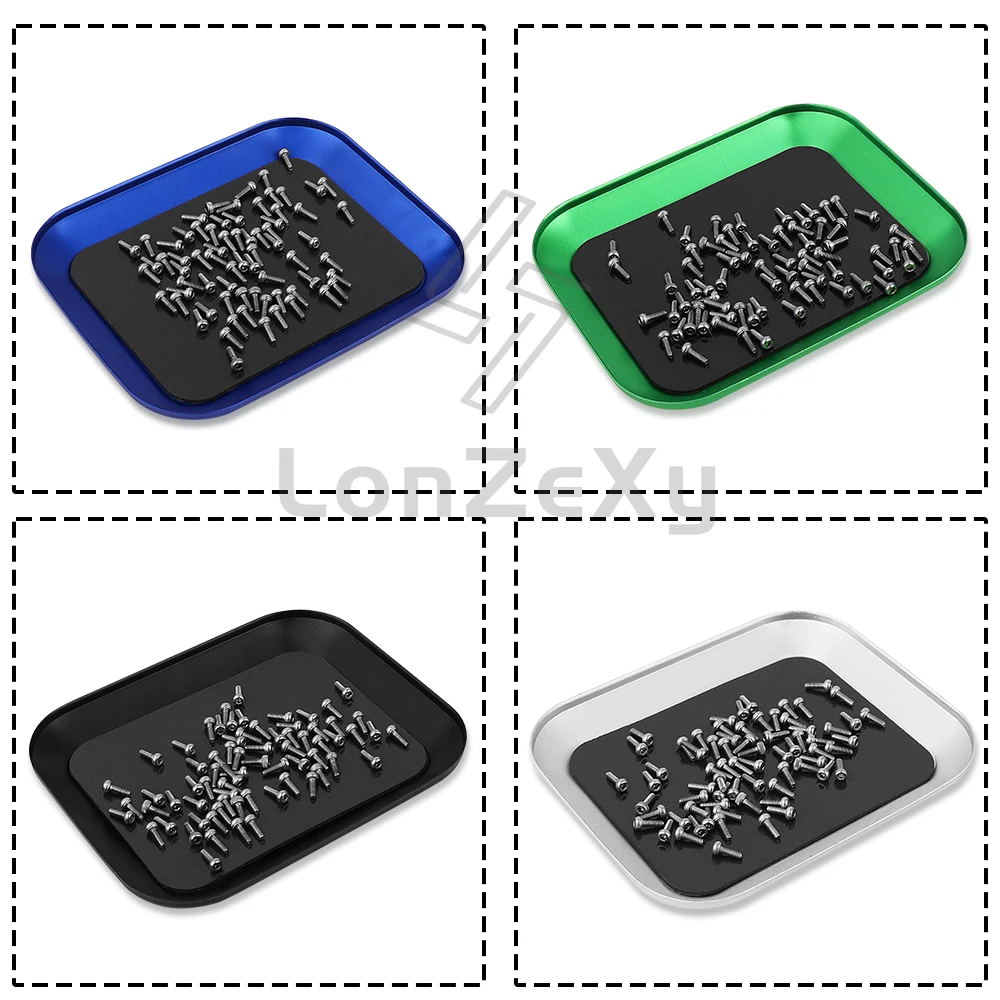 Kit de réparation RC magnétique en alliage d'aluminium pour hélicoptères, voitures, bateaux, présenté dans sa boîte.