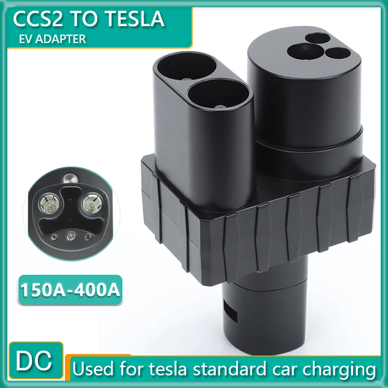 

CCS2 to Tesla EV Charger Adapter 400A 1000V 250KW DC Electric Vehicle Charging CCS COMBO 2 To TPC Convertor for Teslas Model